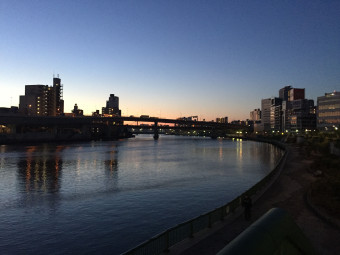 両国橋付近の隅田川