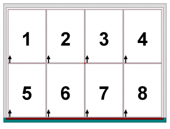 A判に8種8面付け