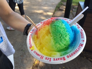 こんな色のかき氷を食べたりもしました