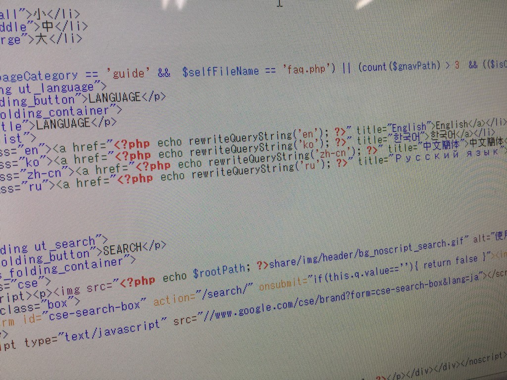 コーディングの様子