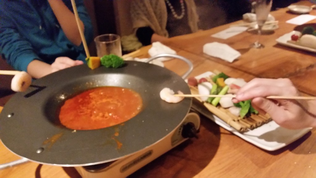 トマトオイルフォンデュ