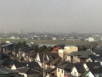 今朝はキリが深かった