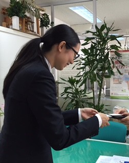 初めはちょっと緊張気味