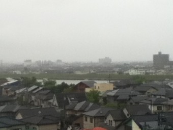 雨で見えなくてもいちおう…