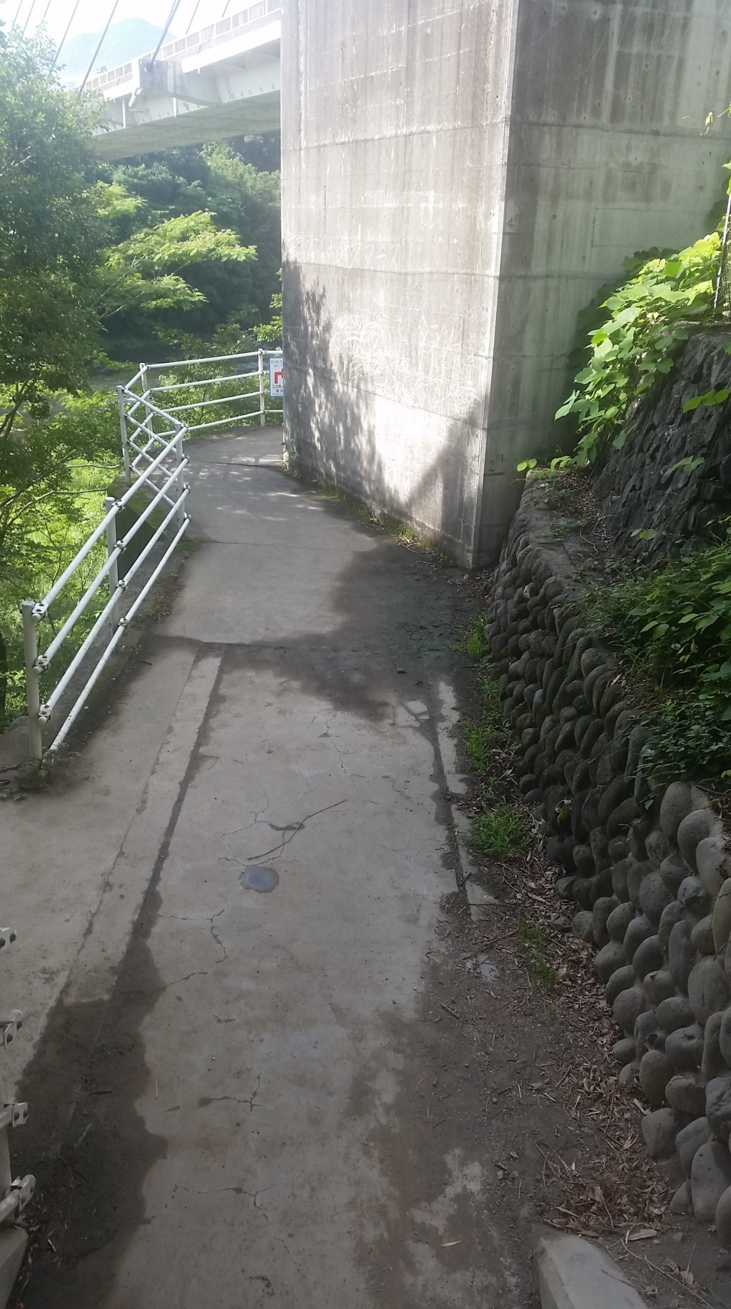 旧秩父橋 わきにある下り階段 その2