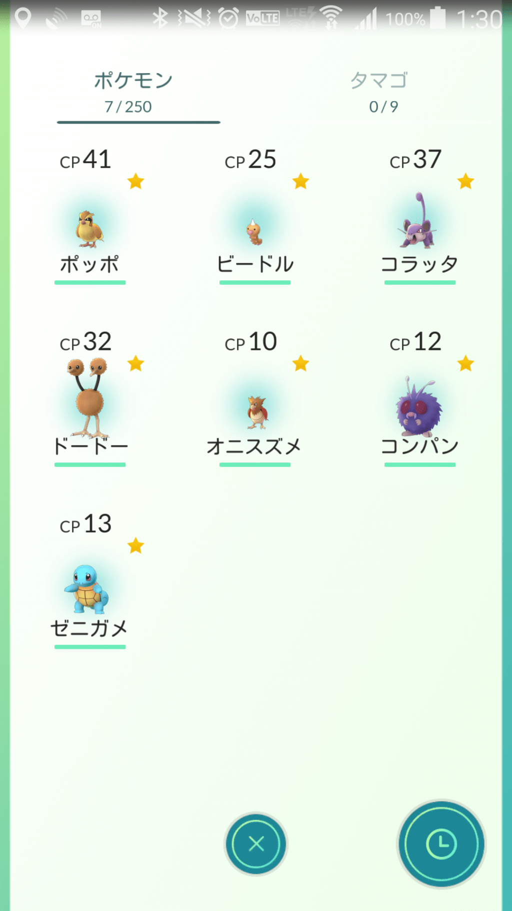 ポケモンGO 初日の結果