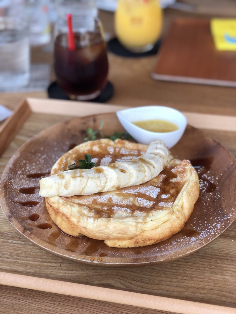 新潟市中央区ビッグスワン近くの 杜のテラス Sakura のハニーバターチーズパンケーキが美味しすぎた